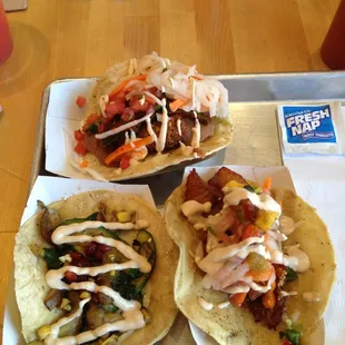 Pomegranate and Roasted Veggie Taco