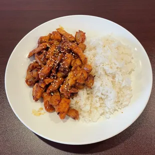 Chicken Galbi dish