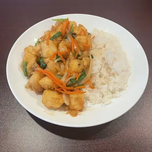 Tofu teriyaki dish