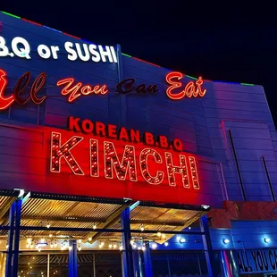 neon signage at night