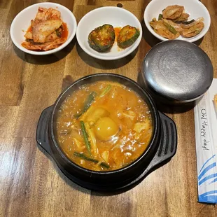 Soon Doo Boo Jjigae* with seafood