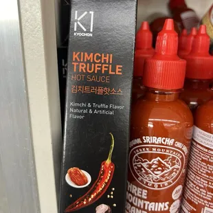 Kimchi truffle hot sauce? Say what?