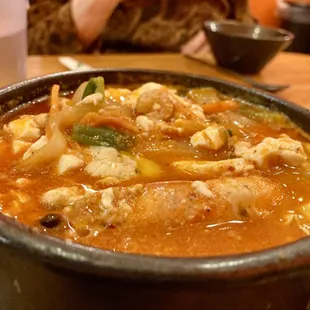 Seafood soondubu