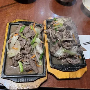 Beef bulgogi (lunch combo size vs full order size)