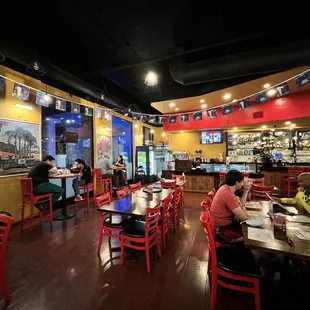 the interior of a restaurant