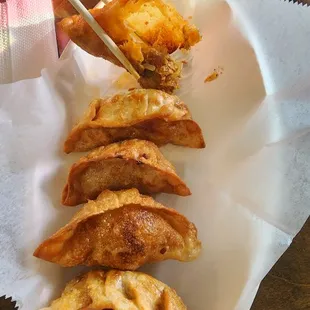 Fried Kimchi Dumplings