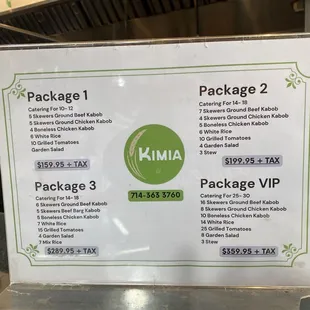 Catering Packages
