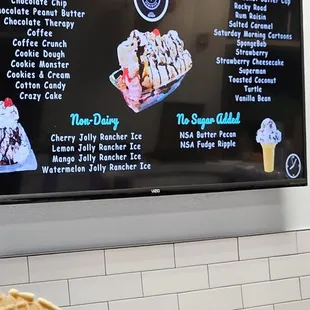 the menu