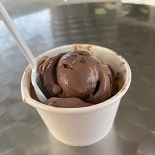 a bowl of ice cream