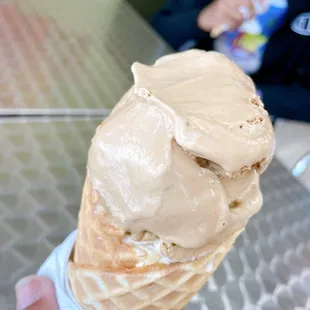 Icecream cone coffee and raisin rum.