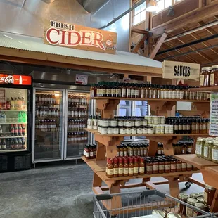 the inside of the store