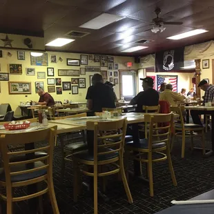 Inside the restaurant