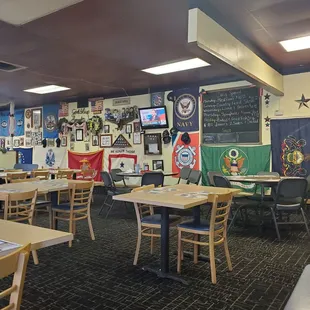 a view of the dining room