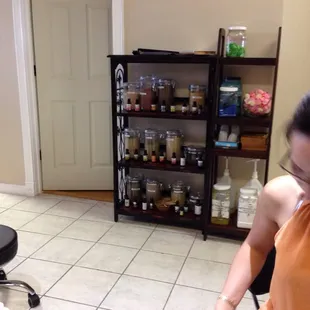 They have herbal pedicures.