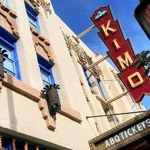 the front of the building