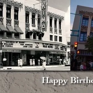 The birthday of the KiMo Theatre