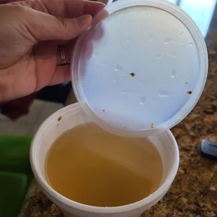 Unknown stuff on the container