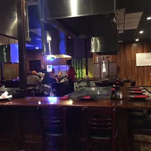 interior, sushi and sashimi