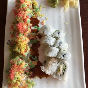 Good service, however the sushi was nothing to rave about. Rangoon was decent so 2 stars.