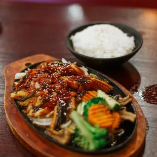 #8 Kitchen special plate: unagi teriyaki, also came with salad &amp; miso soup. So good!