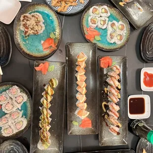 food, sushi and sashimi