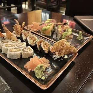 sushi, sushi and sashimi, food, sashimi