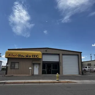 the front of the building