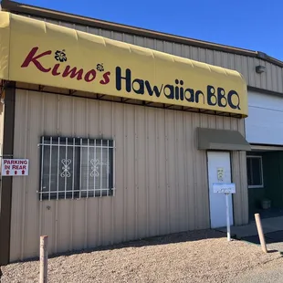 the front of the building