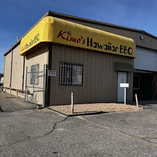 the front of the building