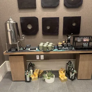 Hot chocolate bar every morning