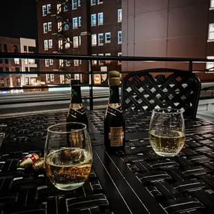 The patio outside of one of the rooms we've stayed in