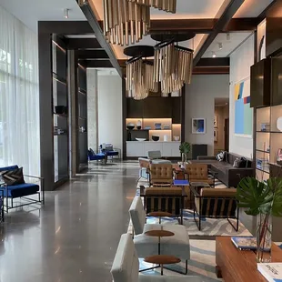 The contemporary and comfortable lobby!