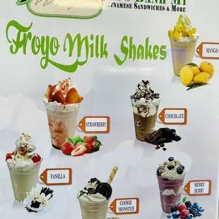 Froyo Milk shakes