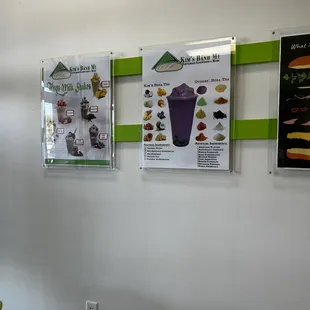 posters on the wall