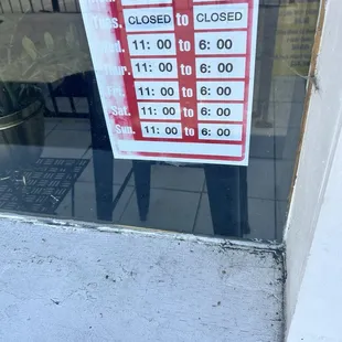 Store hours