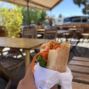 Tofu curry large sandwich
