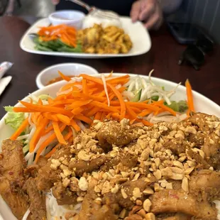 Bbq chicken vermicelli bowl