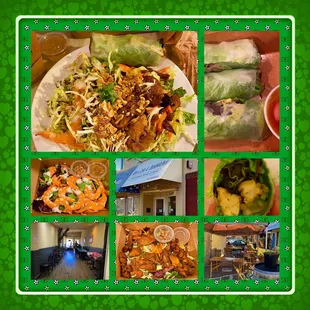 Montage of images from Kim's Cafe and Sandwiches