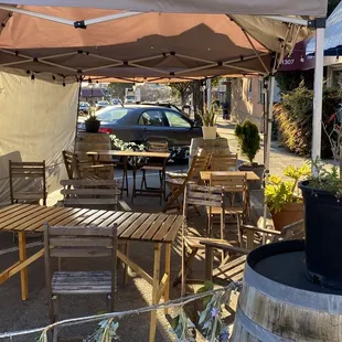 Outdoor seating area