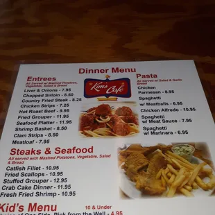 More menu pics