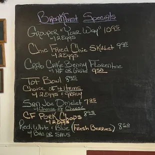 Breakfast Specials July 5th