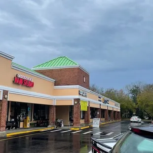 the front of the restaurant