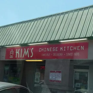 Look for the red sign