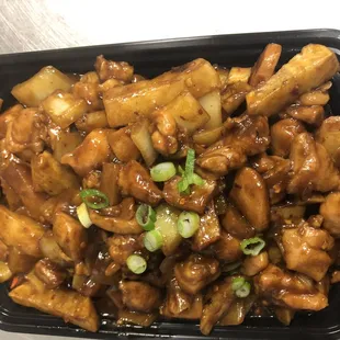 Chicken potatoes w/curry sauce