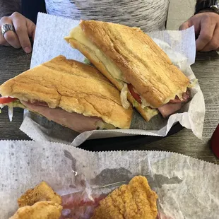12&apos; pressed Cuban sandwich
