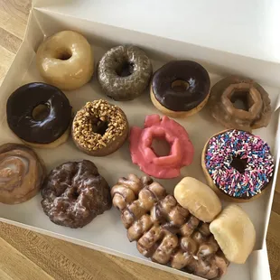 a variety of doughnuts