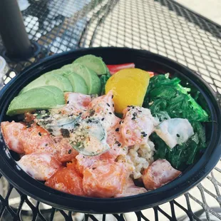 Salmon poke bowl