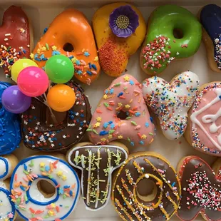 Birthday donuts