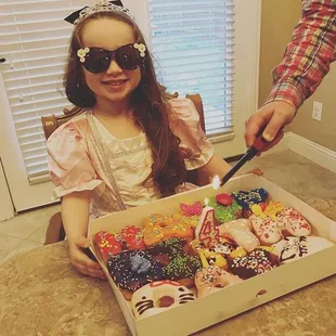 Kim's made her birthday so sweet!