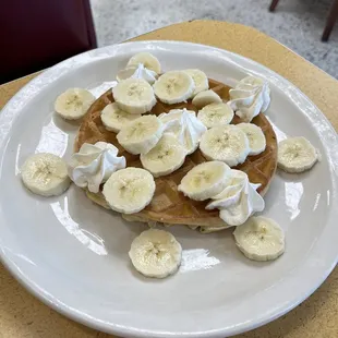 Banana waffle